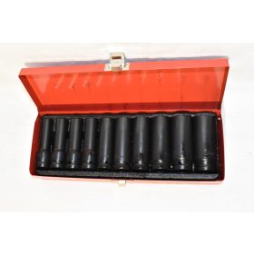 Gépi hosszított dugókulcs készlet 1/2" 10 db-os