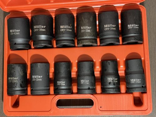 Gépi Dugókulcs Készlet 24-41mm, 12 db-os, 1"