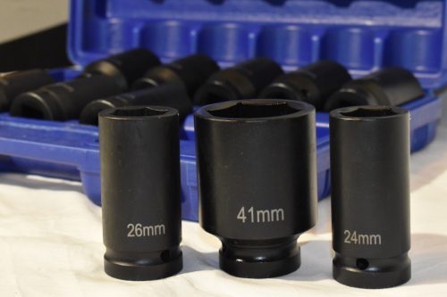Gépi Dugókulcs Készlet 24-41mm, 12 db-os, 3/4"