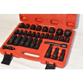 Gépi dugókulcs készlet 1/2" 32 db-os