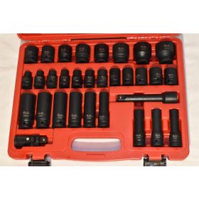 Gépi dugókulcs készlet 1/2" 32 db-os