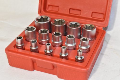 E-TORX, Belső torx készlet, 14 darabos