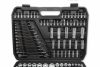 216 db-os dugókulcs készlet, 1/4", 3/8", 1/2"-os racsnikkal és villáskulcsokkal