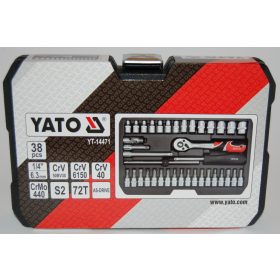 YATO 38 db-os dugókulcs készlet 1/4"