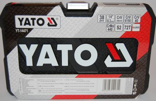 YATO 38 db-os dugókulcs készlet 1/4"