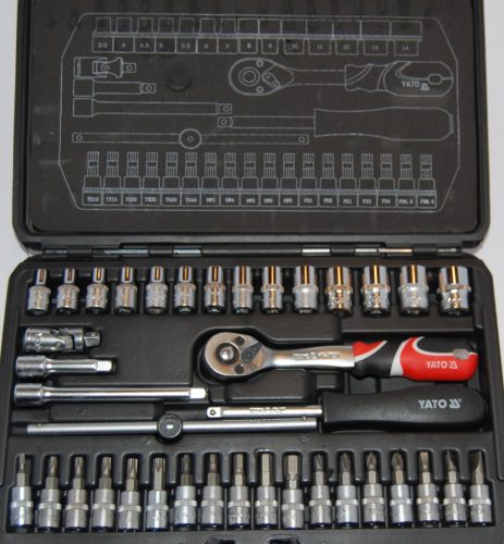YATO 38 db-os dugókulcs készlet 1/4"